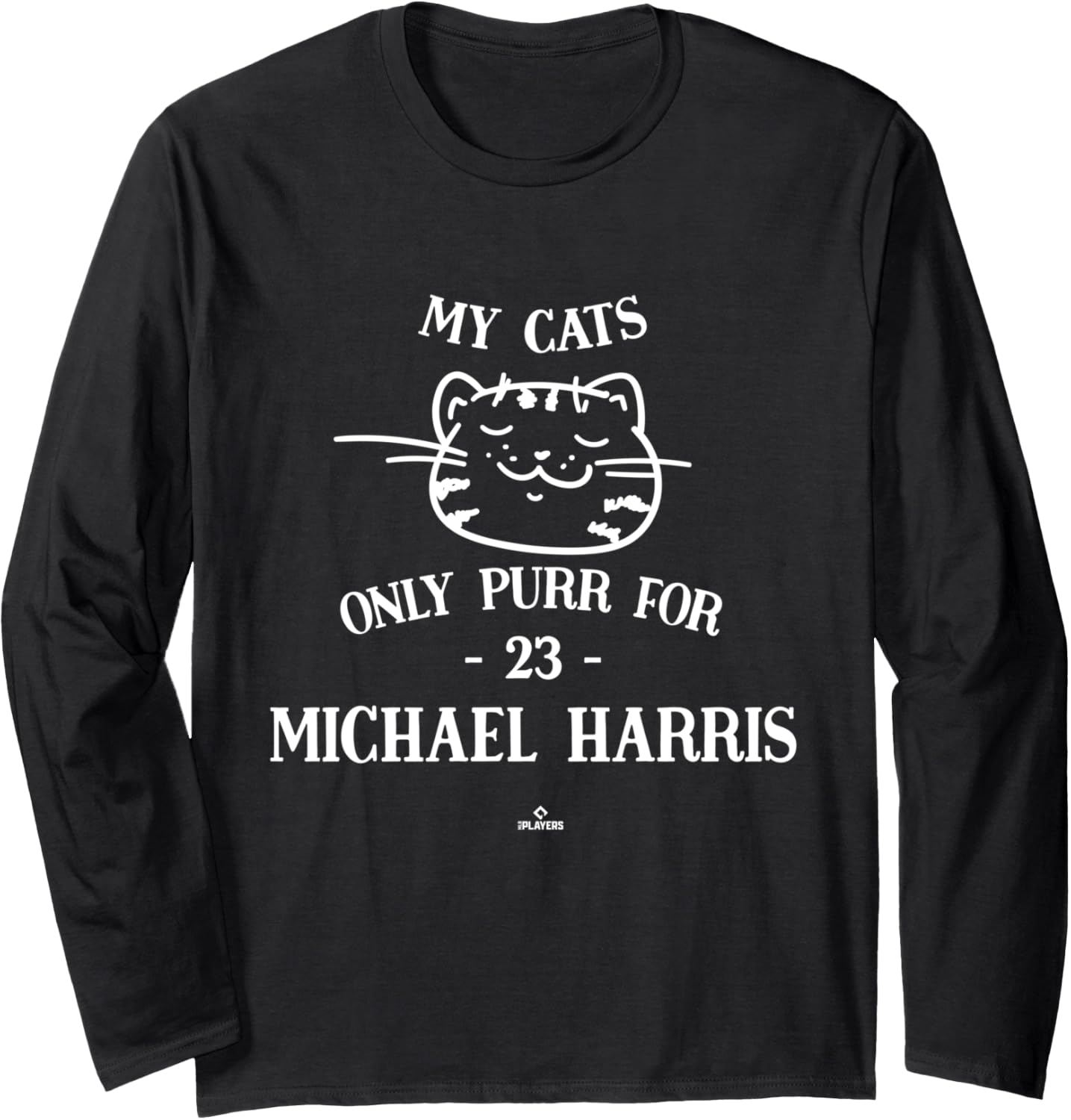 Cat Lovers for Michael Harris Atlanta MLBPA Long Sleeve