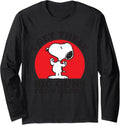 Peanuts Fathers Day Big Gun Snoopy Long Sleeve T Shirt Long Sleeve