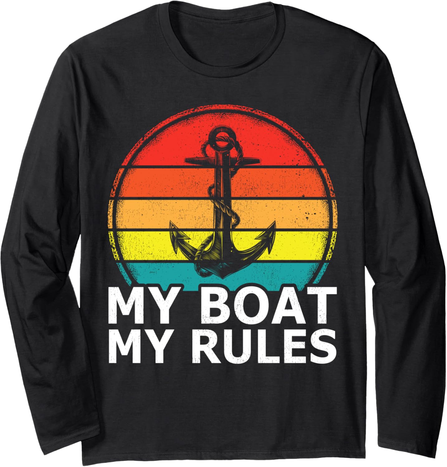 Vintage My Boat My Rules Boating Sailing Boat