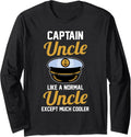 Boat Captain Uncle Fishing Boating Long Sleeve