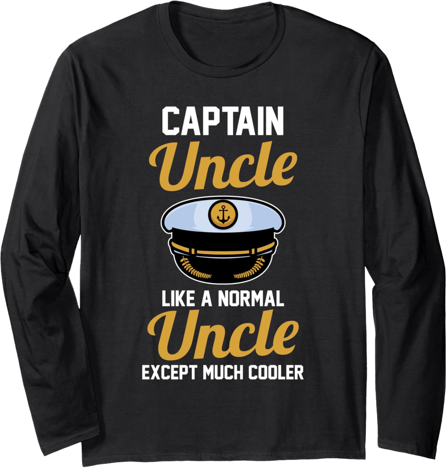 Boat Captain Uncle Fishing Boating Long Sleeve