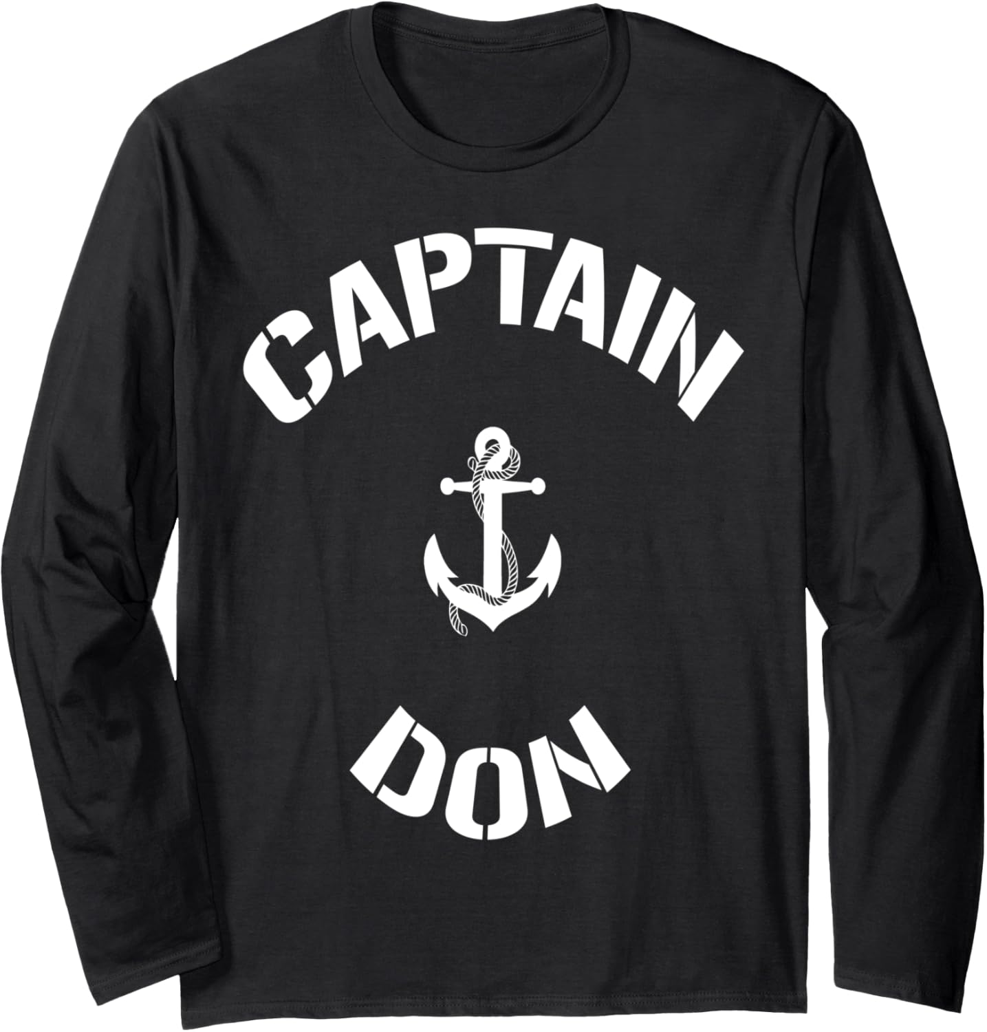 Sailing Boat Captain Don Personalized Boating Name Long