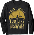 Tugboat Life Retro Tugboat Captain Tug Boat Long