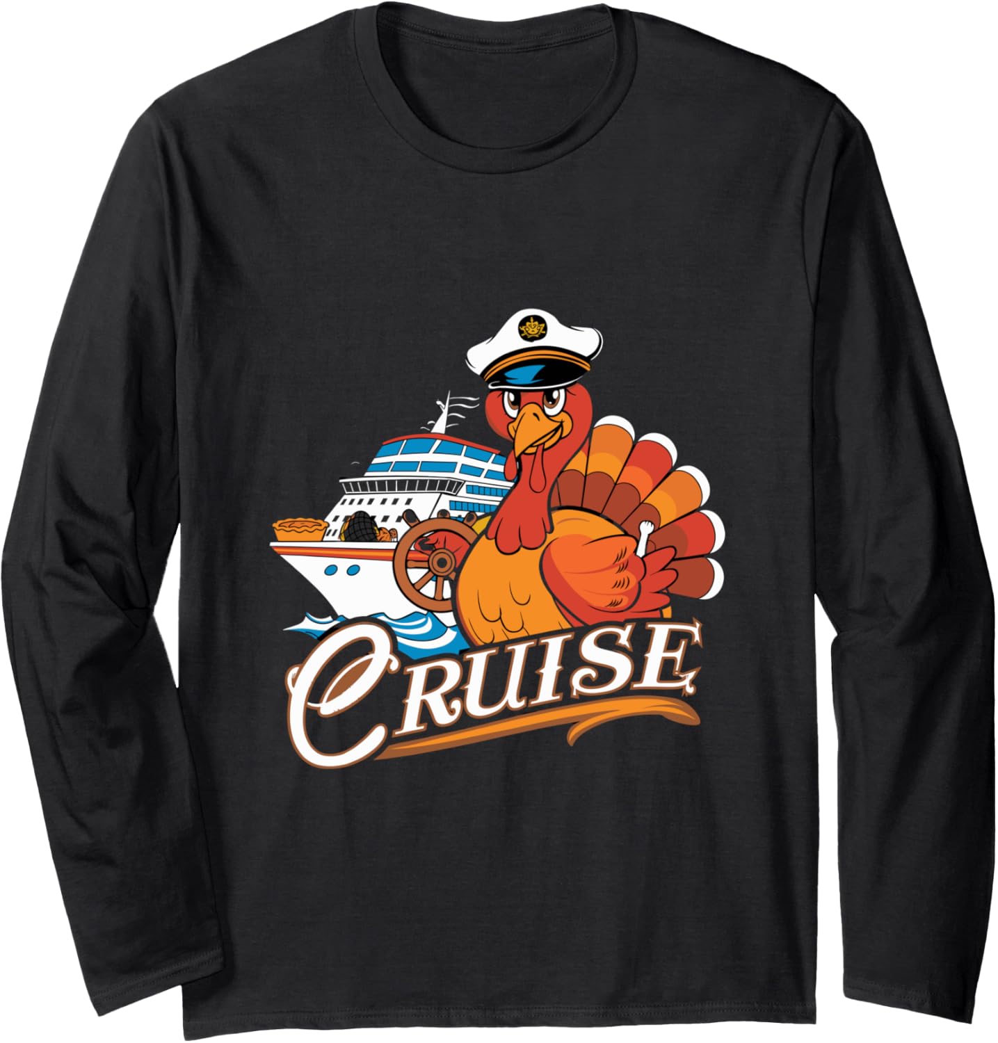 Funny Thanksgiving Cruise Turkey Boat Vacation Trip Long
