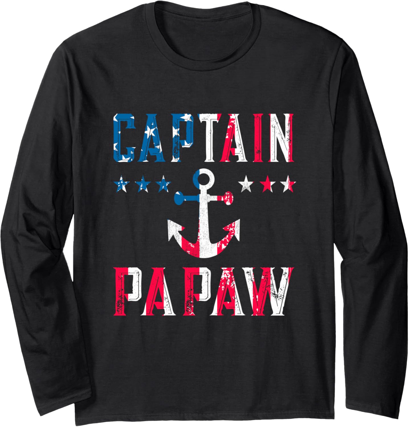 Patriotic Captain Papaw Vintage Us Flag 4Th Of