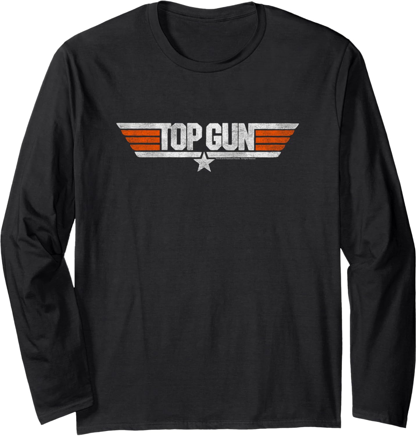 Top Gun Distressed Logo Long Sleeve