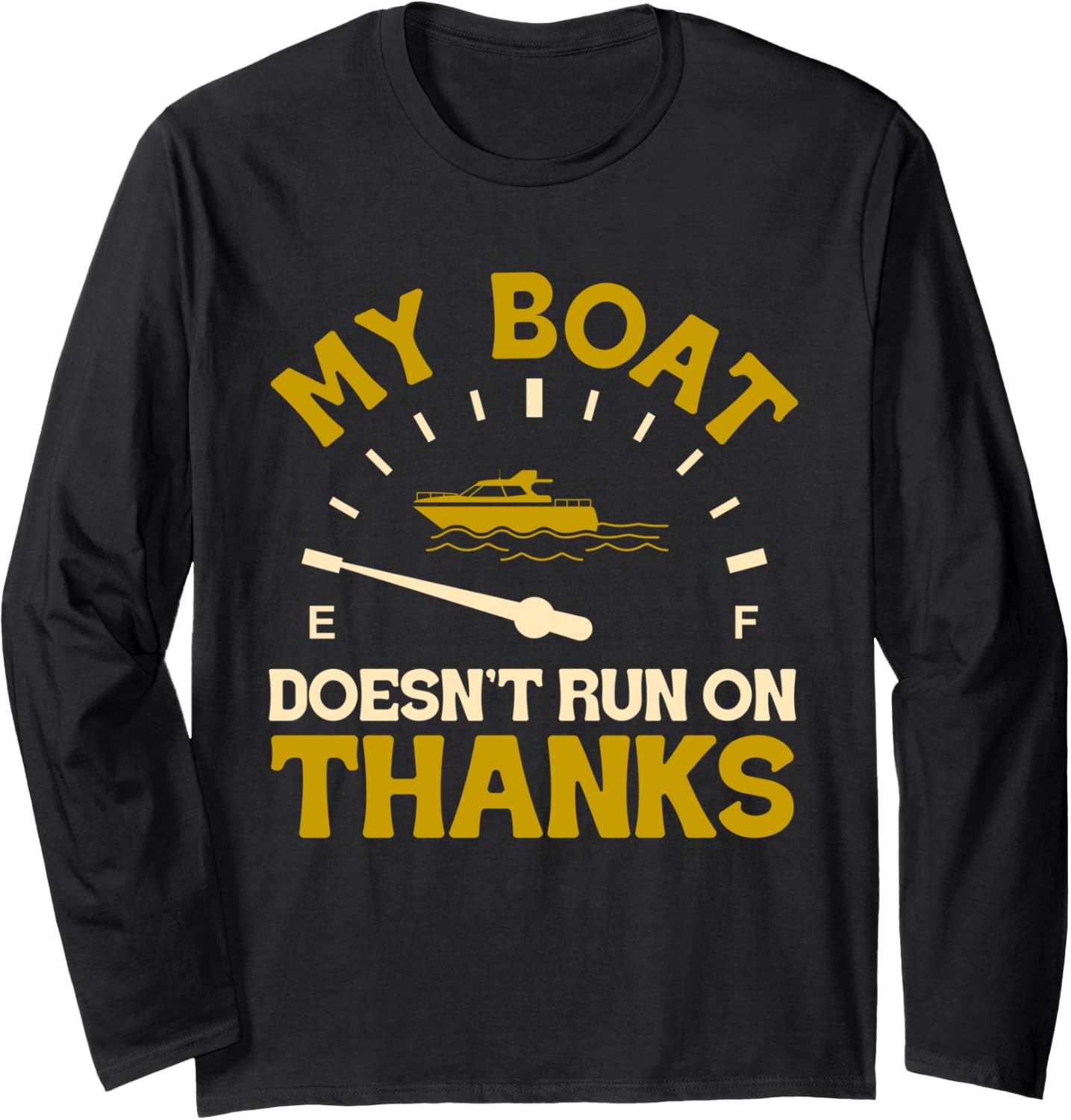 Boat Lover Gasoline Boat Captain Long Sleeve