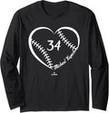 Baseball Heart Number Michael Kopech MLBPA Long Sleeve