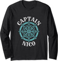 Captain Nico Personalized Name Custom Nickname Boating Long