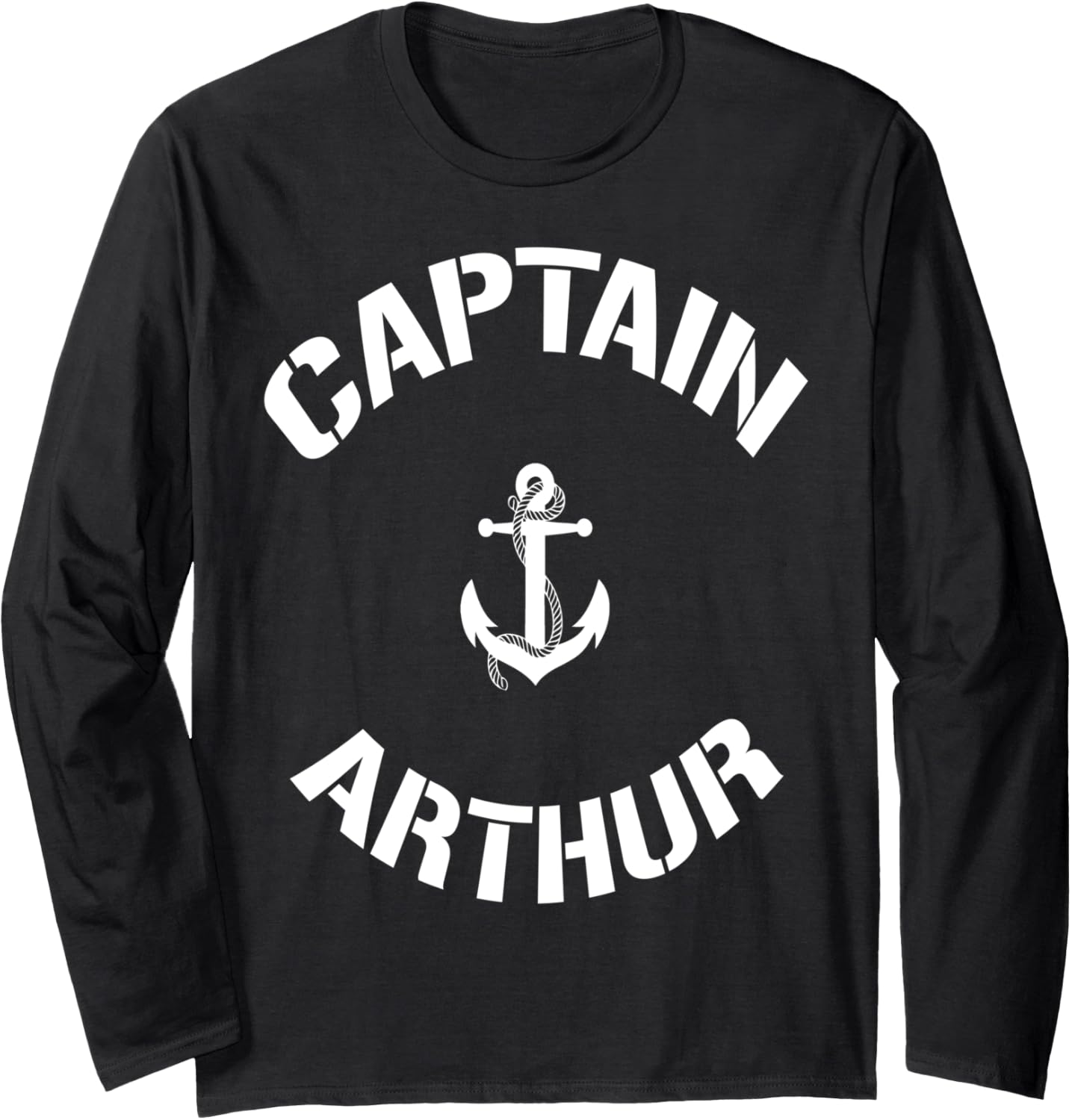 Sailing Boat Captain Arthur Personalized Boating Name Long