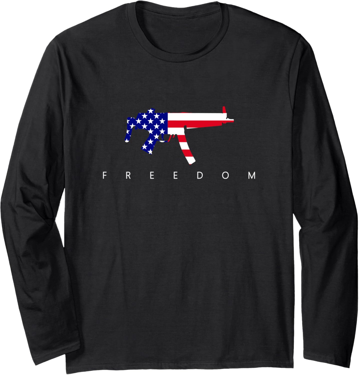 Mp5 American Flag Tactical Responsible Gun Owners Uzi Long Sleeve
