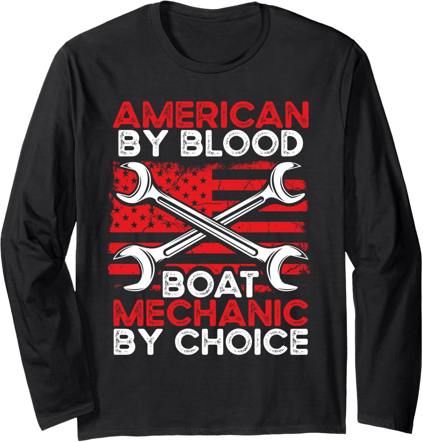Boat Maintenance Marine Technician Boat Mechanic Long Sleeve