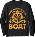 An Old Man Pontoon Boat Gifts Captain Boatng