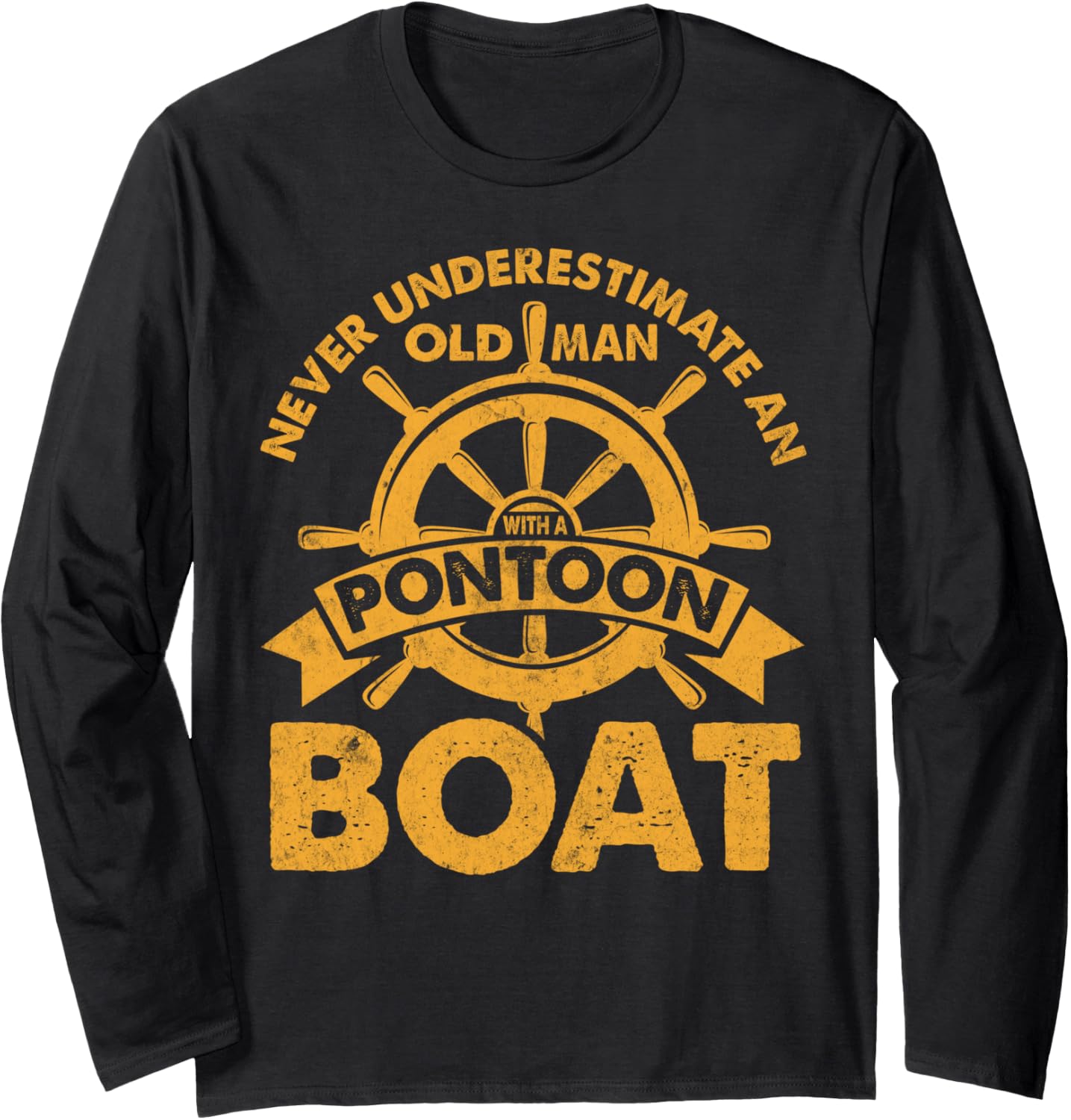 An Old Man Pontoon Boat Gifts Captain Boatng