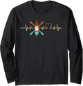Funny Kayaking Heartbeat Kayak Boat Paddling Kayaker Long
