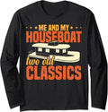 Houseboat House Boat Lake Boating Captain Retirement Long