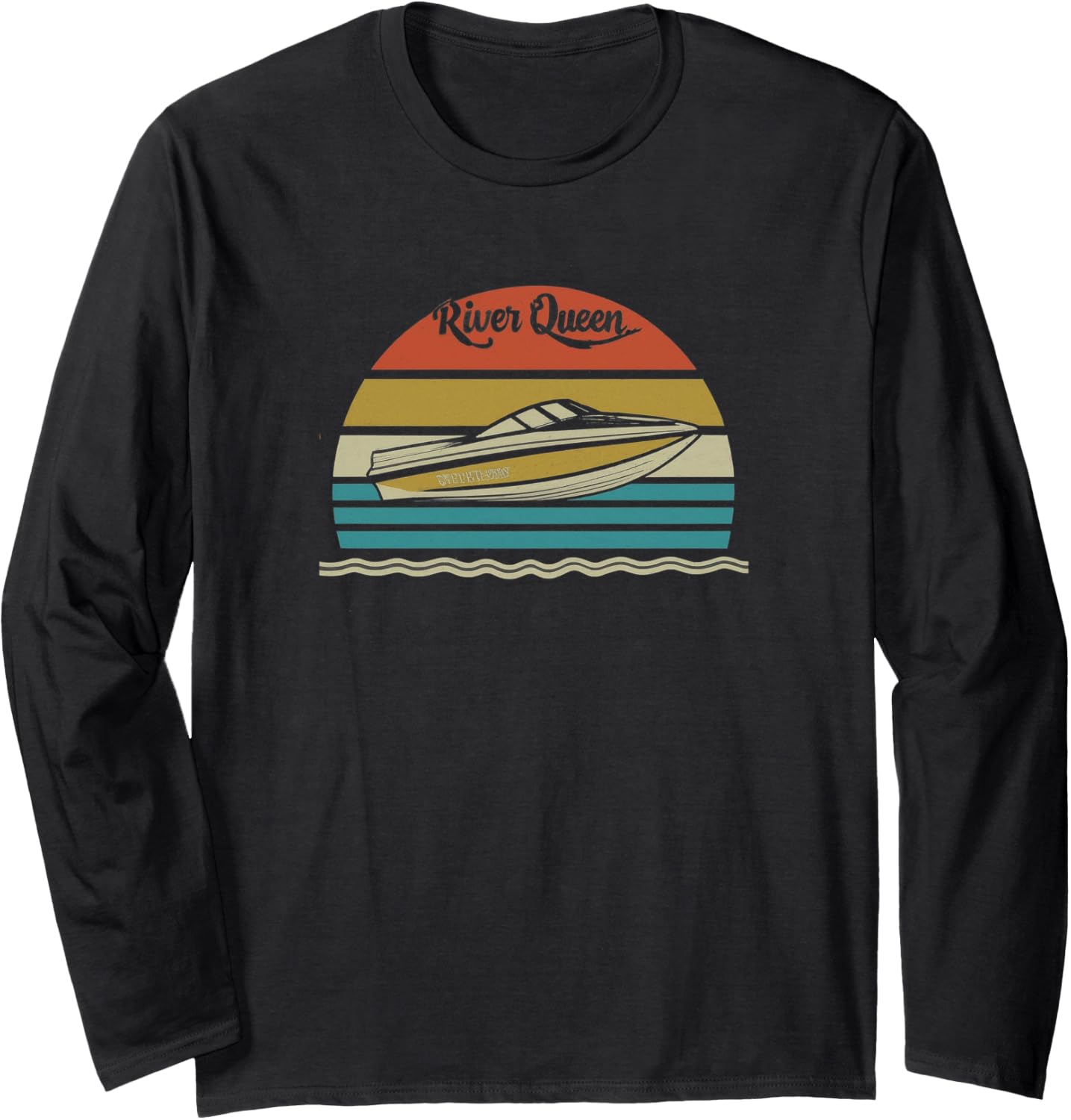 Hip Retro Sunny Day River Queen Ski Boat
