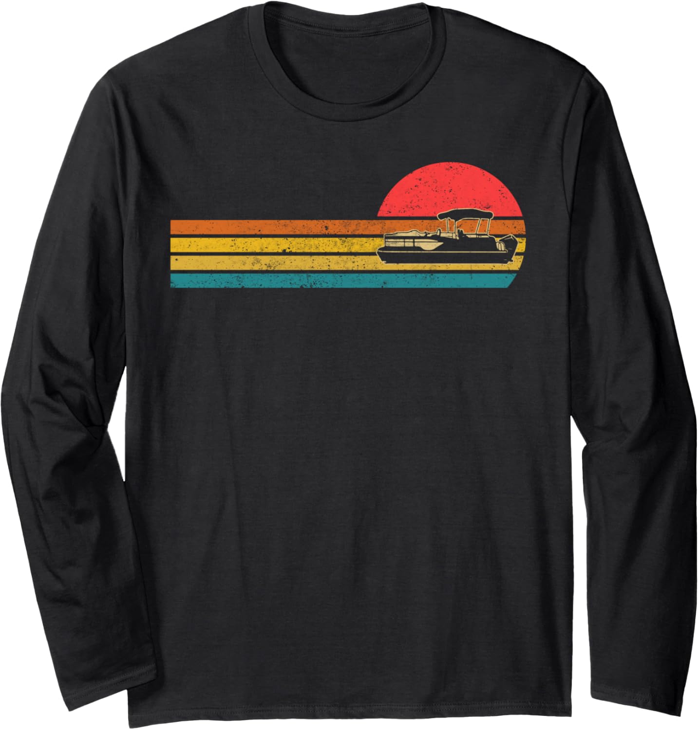 Retro Pontoon Boat Boating Captain Gifts Novelty Boat