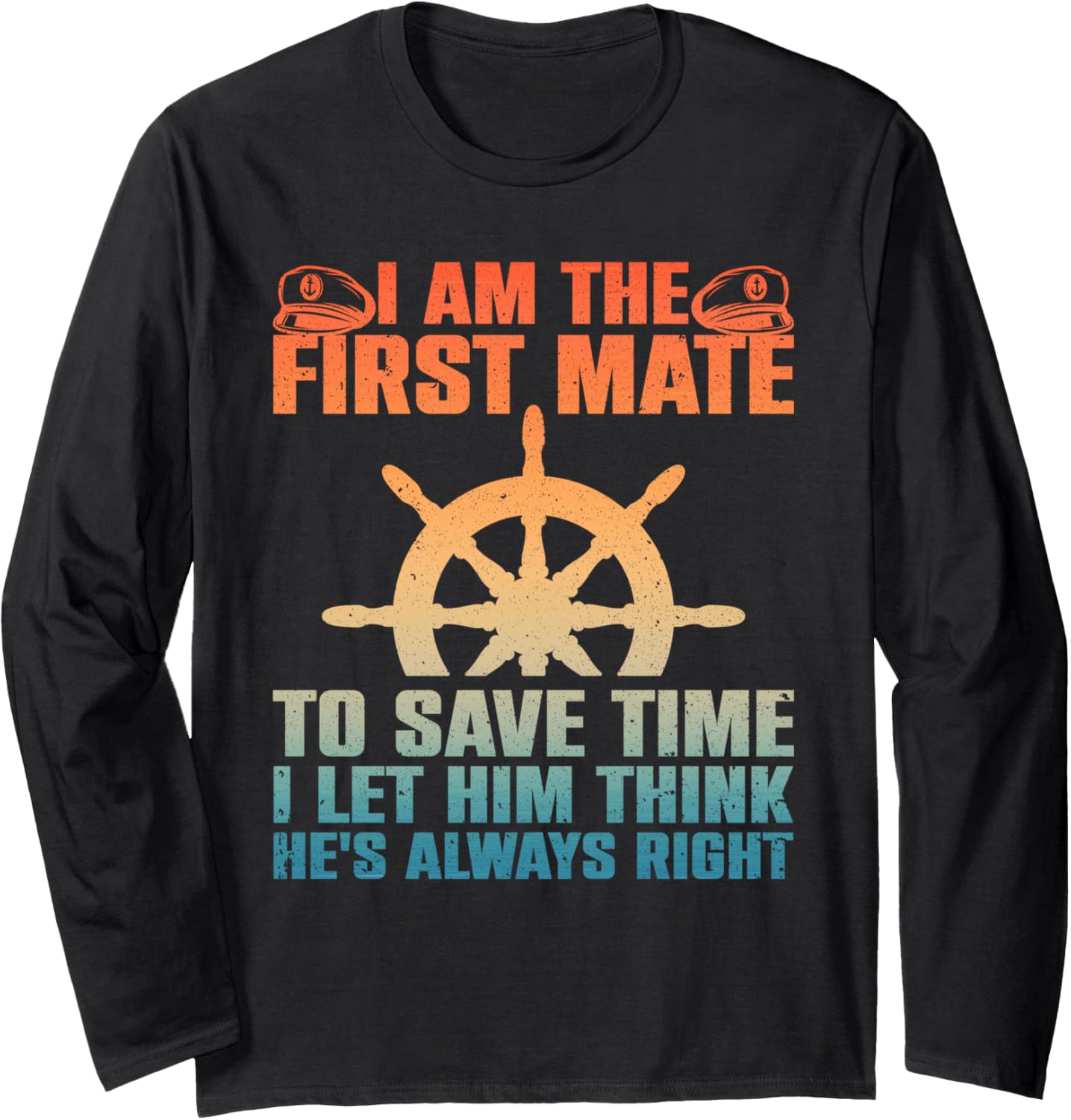 Funny First Mate Men Women Pontoon Boat Captain