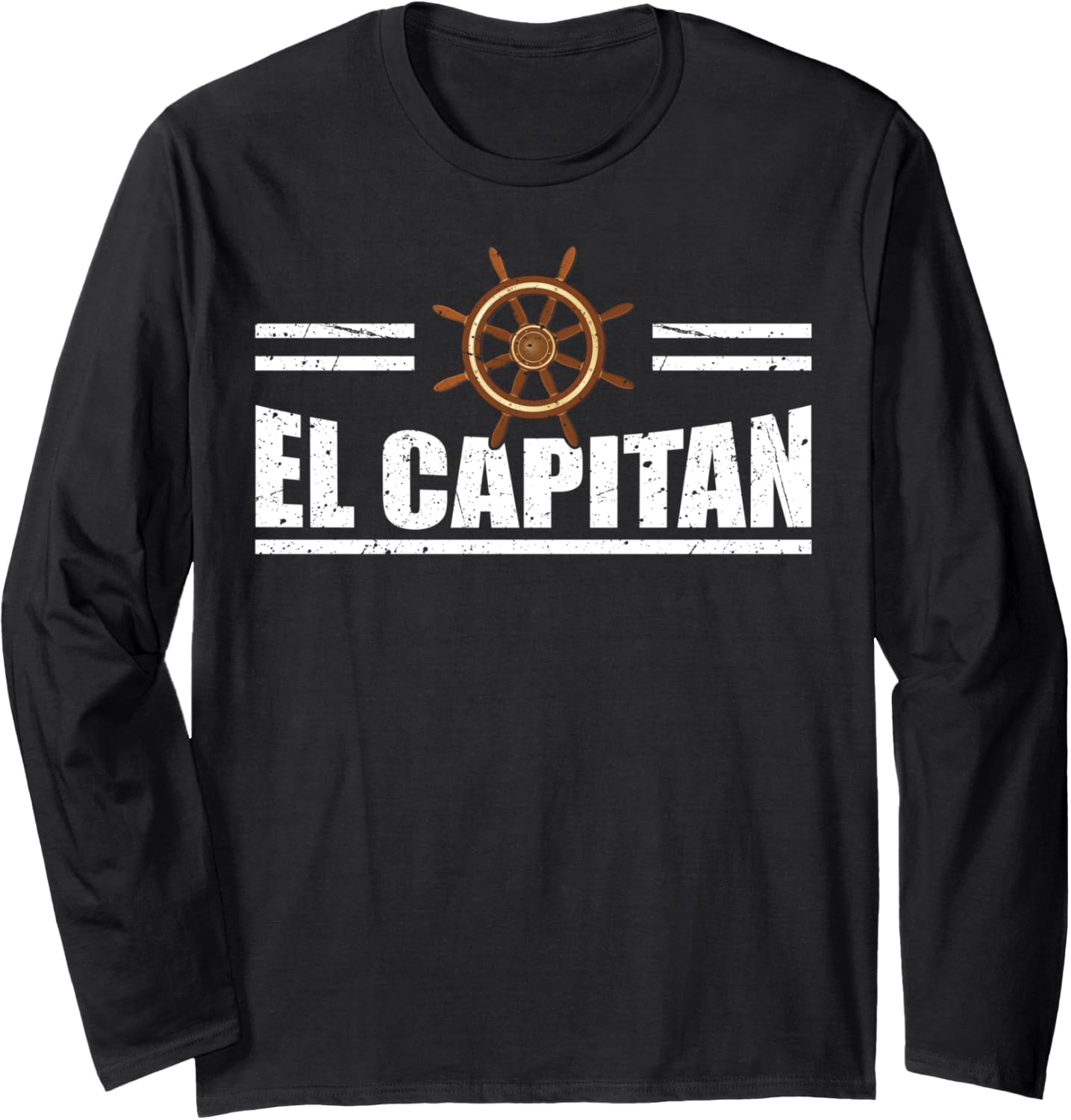 Boat Captain Boating Anchor Pontoon Capitan Long Sleeve