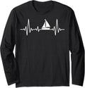 Sailing Heartbeat Sailboat Owners Sailboat Themed Long Sleeve