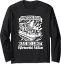 Lake Skeleton Boating Pontoon Boat Long Sleeve
