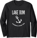 Lake Bum Unsalted Shark Free Funny Idea Boating