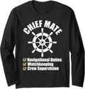 First Chief Mate Matching Nautical Captain Boating Sailing