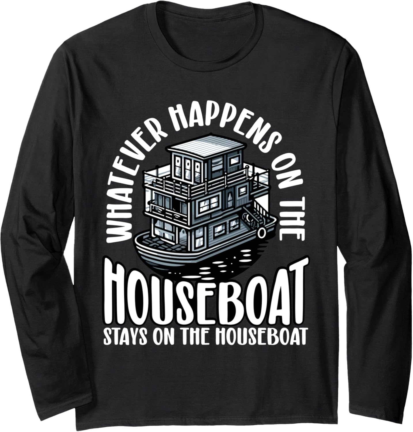 Houseboat Ship Captain Anchor Boating Houseboat Owner Long