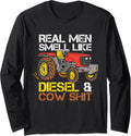 Real Men Smell Like Diesel Cow Shit Tractor