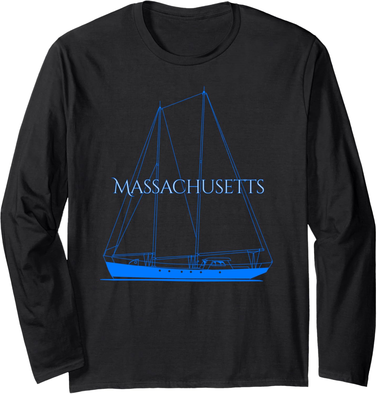Massachusetts Nautical Sailing Boating Long Sleeve