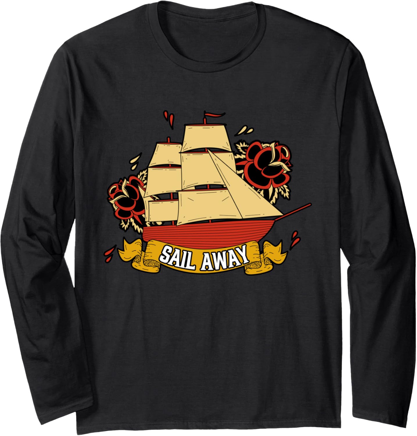 Sail Away Boating Cruising Vacation Long Sleeve