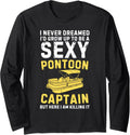 Vintage Sexy Pontoon Captain Art Men Women Pontoon