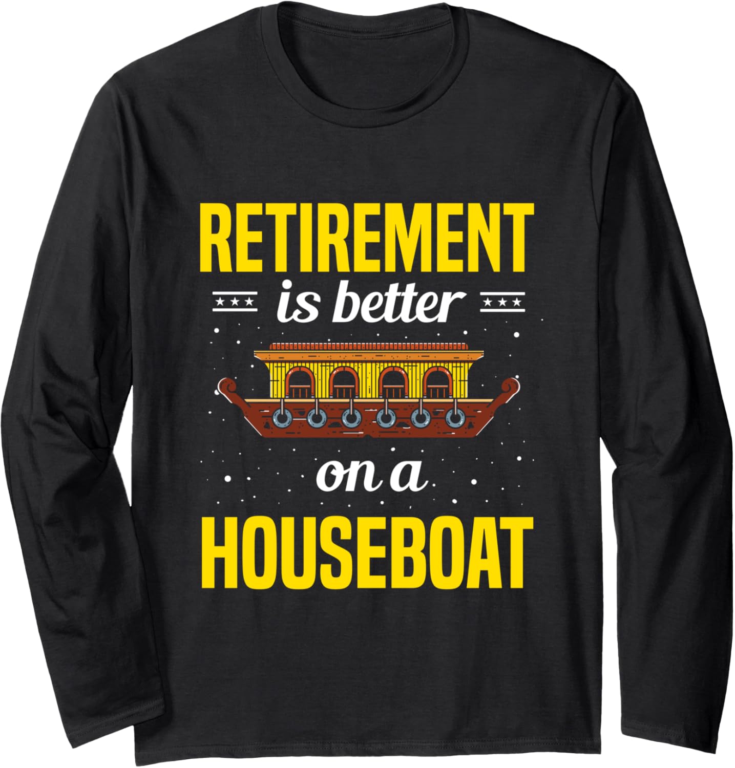 Houseboat Captain Anchor Boat Lover Houseboating Lover Long