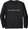 Eat Sleep Boat Funny Boating Boat Owner Vintage
