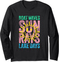 Boat Waves Lake Days Long Sleeve