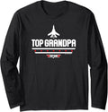 Top Gun Fathers Day Top Grandpa Long Sleeve