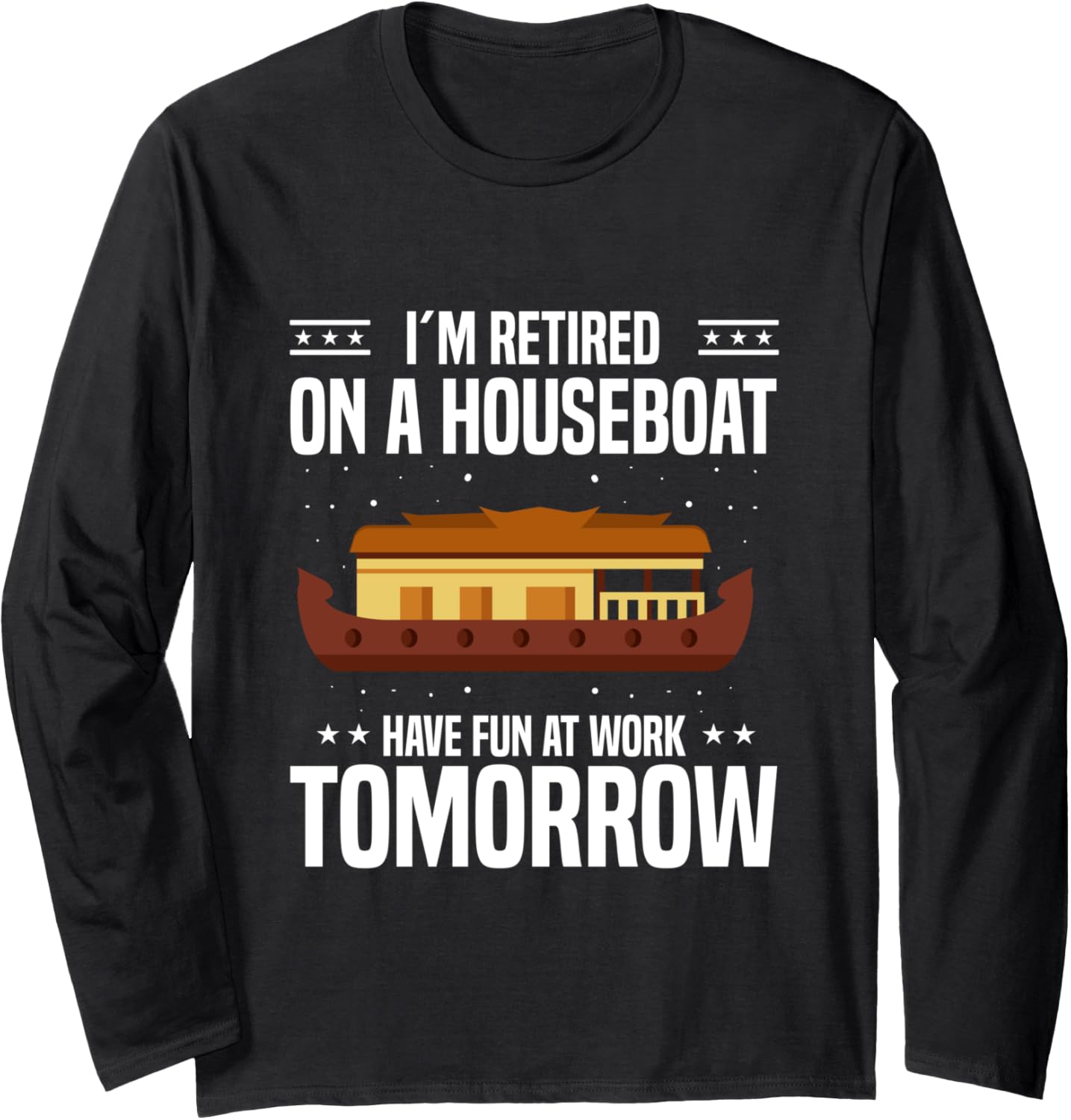 Houseboat Lover Accessories Boat Anchor Houseboating Long Sleeve