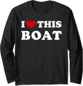 I Love Boat I Heart Boat Long Sleeve