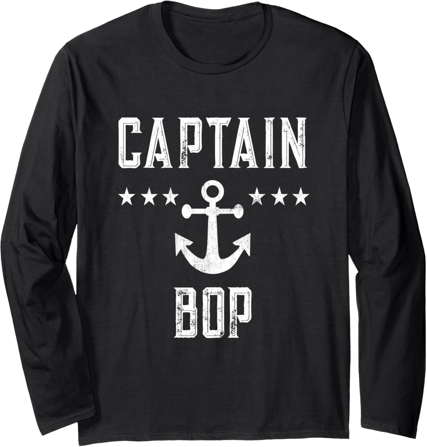 Personalized Captain Bop Boating Retro Boat Anchor Long