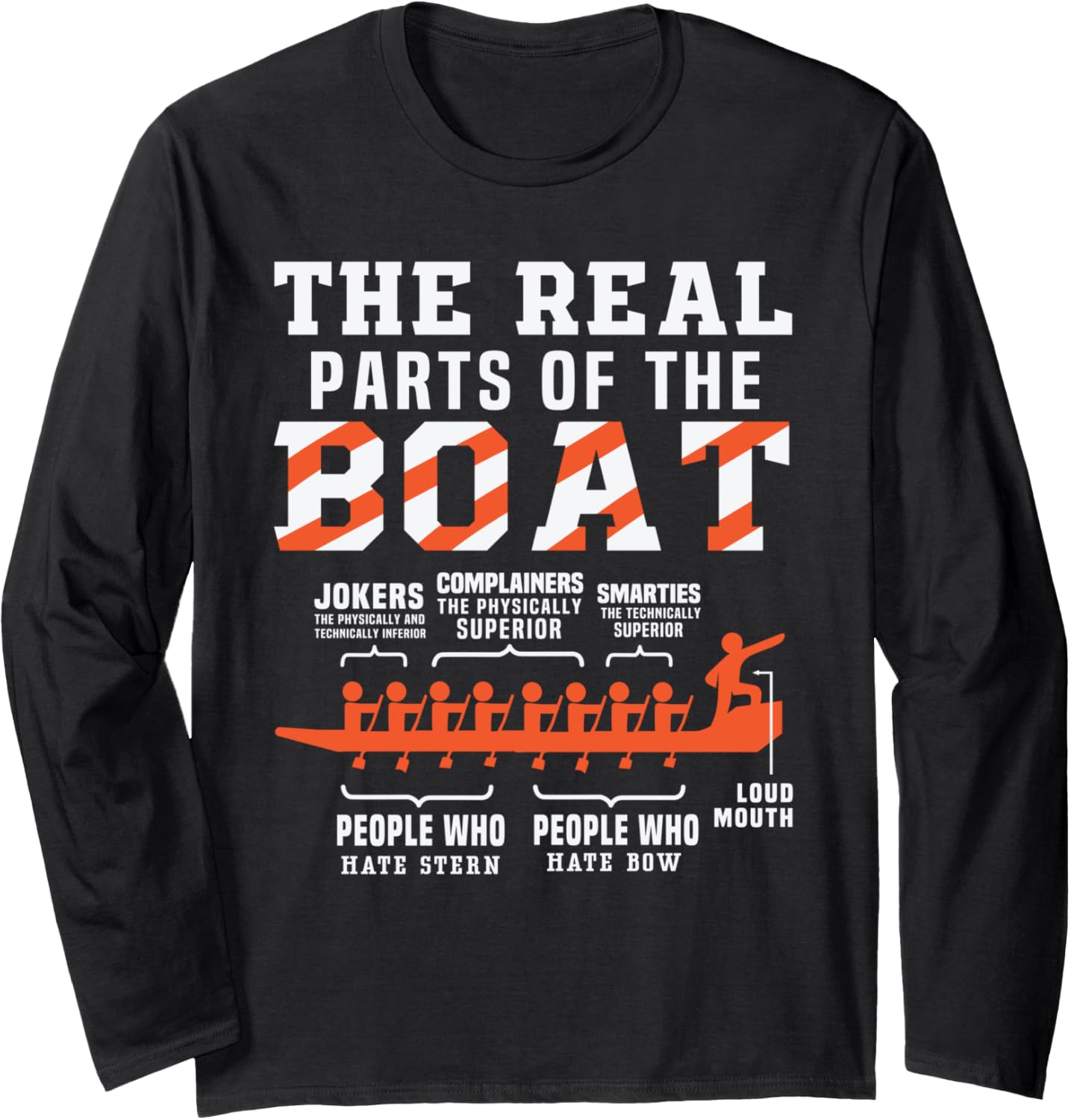 Real Parts Of Boat Dragon Boat Funny Rowing