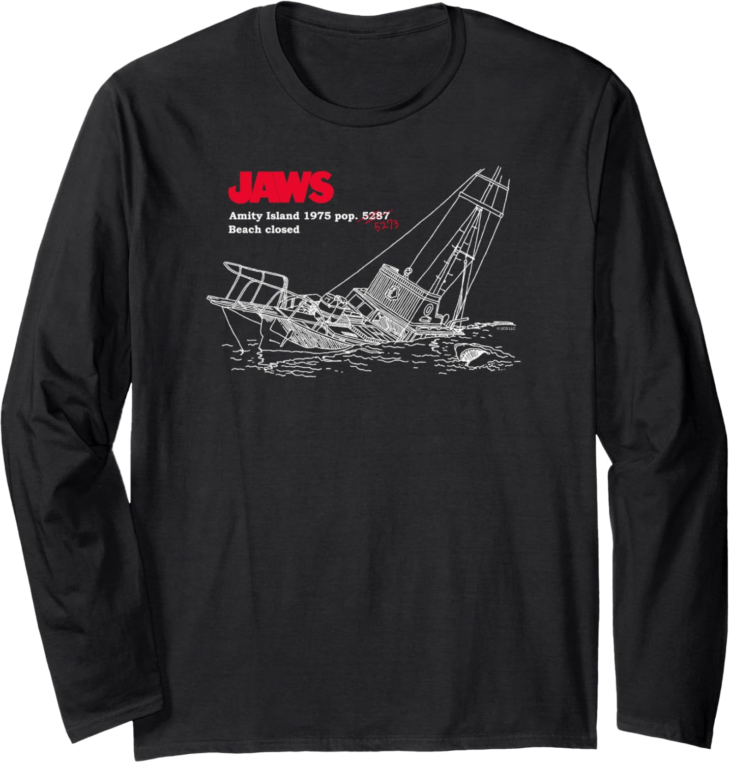 Jaws Amity Island Boat Long Sleeve