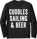 Cuddles Sailing Beer Lover Dad Boating Sailboat Captain