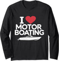 Boater I Love Motor Boating Funny Speedboat Men