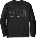 Gun Theme Unique Usa Design Gun Owner Men Women Long Sleeve