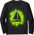 Sailing Boat Yacht Silhouette Long Sleeve