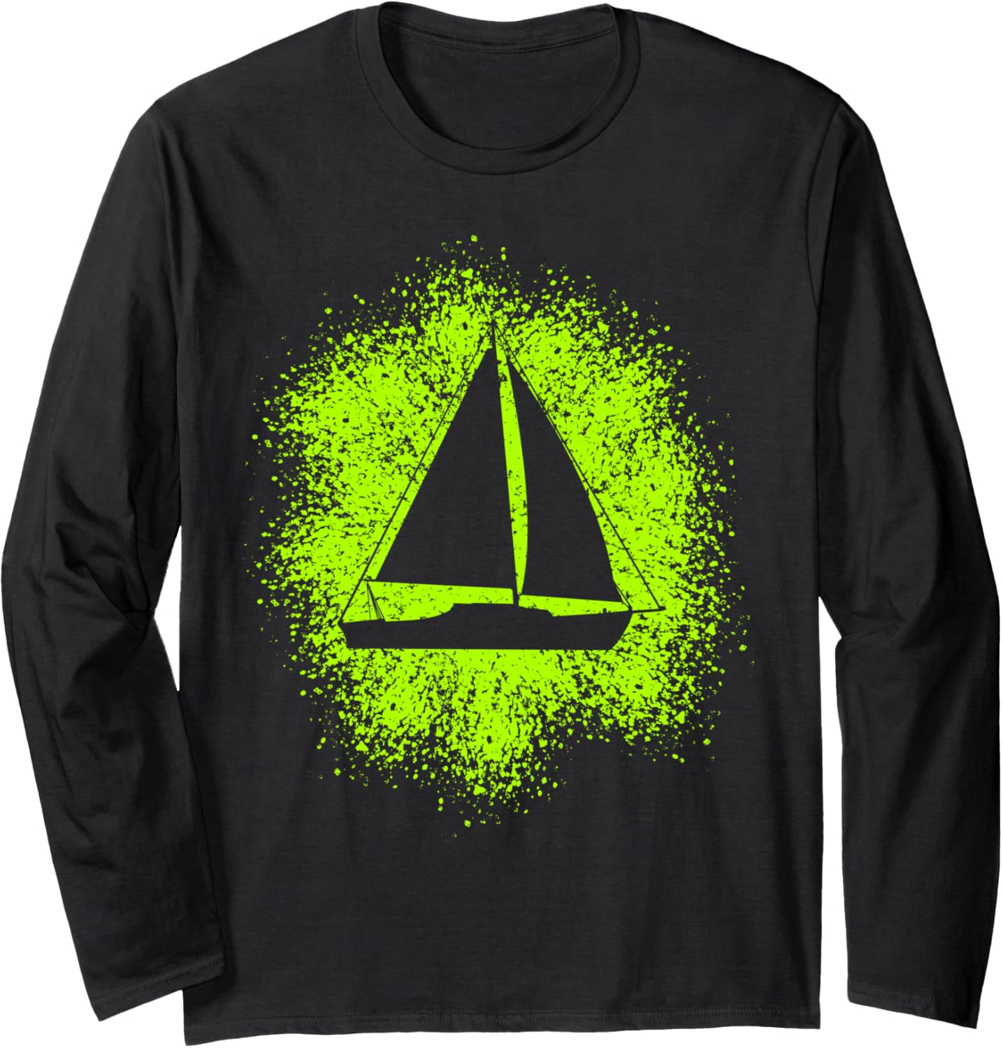 Sailing Boat Yacht Silhouette Long Sleeve