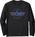 Top Gun Round Stars Circle Logo Long Sleeve