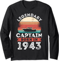 Legendary Captain Born 1943 80Th Birthday Gifts Boating