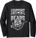 Bear Arms 2Nd Amendment Funny Hunting Gun Long Sleeve